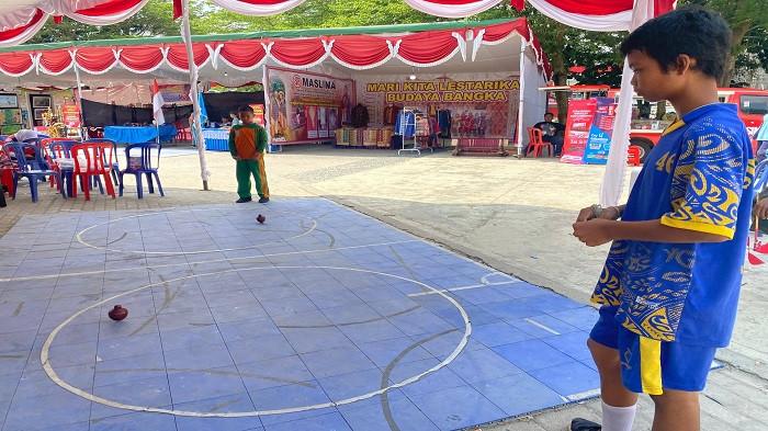 Imam Hidayat, Pelajar SDN 44 Pangkalpinang, Menjadi Raja Gasing dalam Festival Shangkek Timah Pengkal