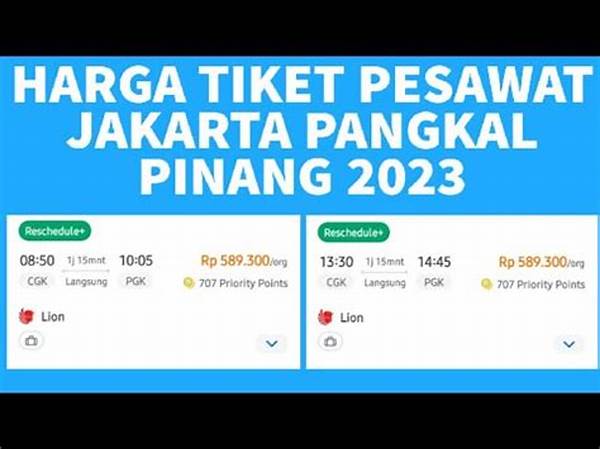 Tiket Pangkal Pinang Jakarta