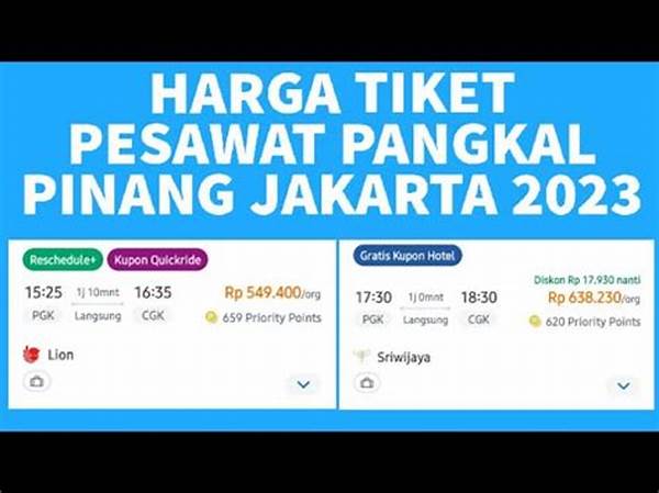 Tiket Pesawat Pangkal Pinang Jakarta